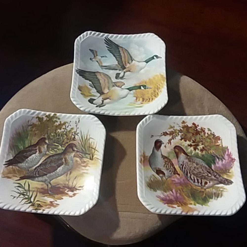 3 pc. BONE CHINA Birds
